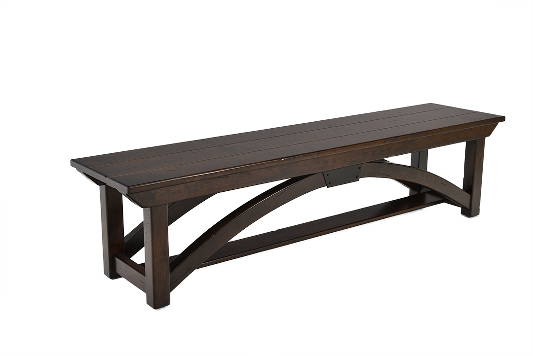 B&O Railroad Trestle Bridge Dining Bench | Pierce Furniture